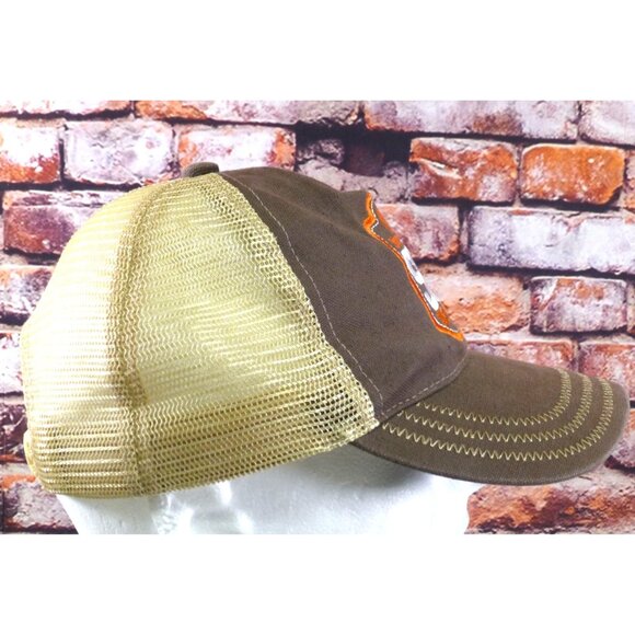 Jägermeister 56 Yard Line Brown & Tan Mesh Trucker Hat Adjustable Snapback - Picture 2 of 7